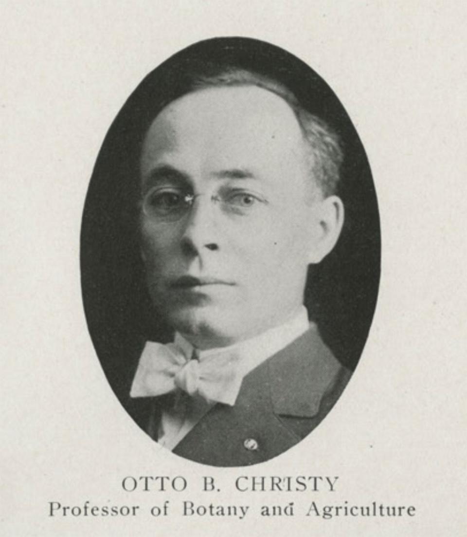 Otto Christy, professor of botany and agriculture.