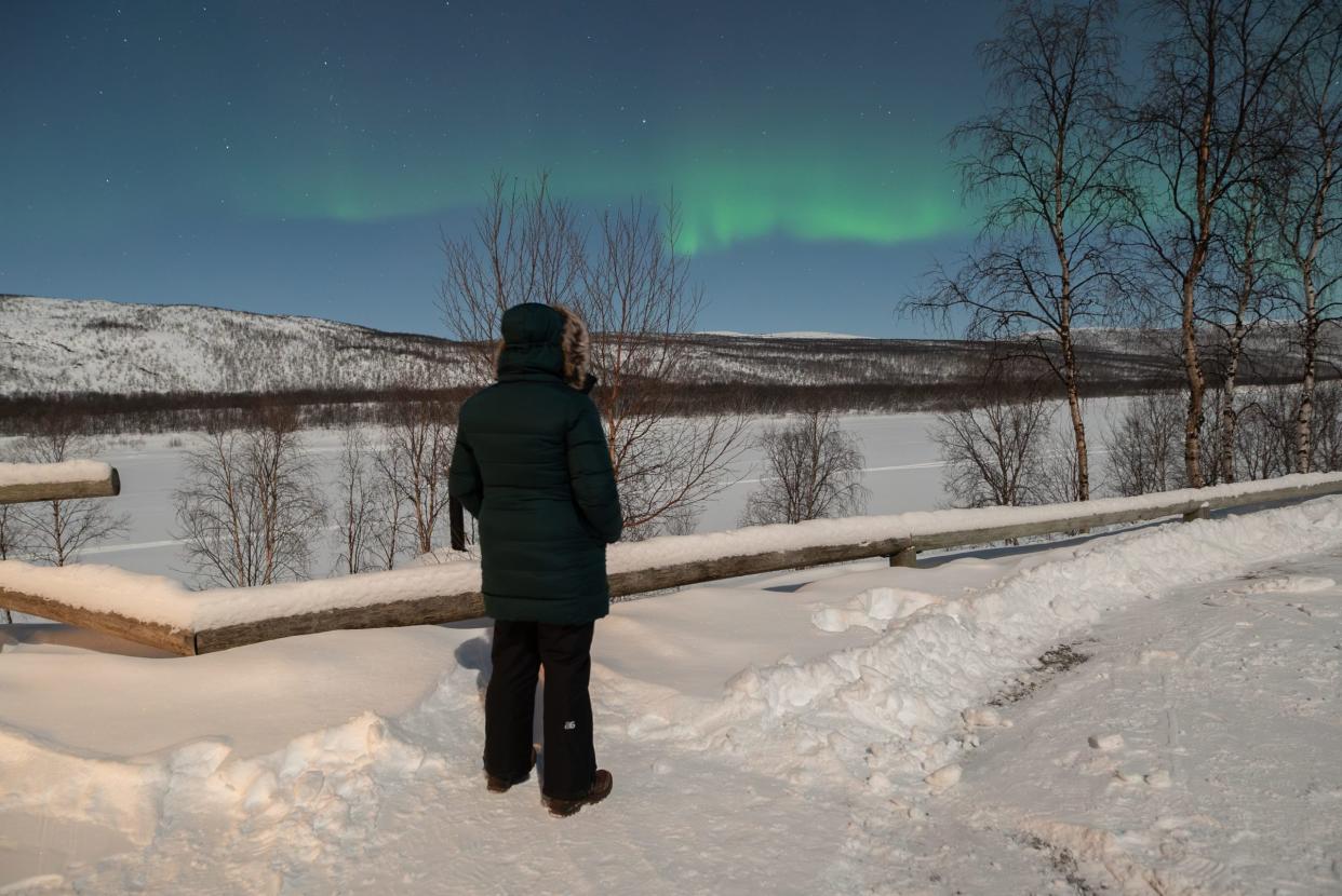 Ich habe fünf Nächte damit verbracht, die Polarlichter mit einem Reiseveranstalter namens Aurora Holidays zu beobachten, der behauptet, dass die Erfolgsquote bei der Sichtung der Lichter bei hundert Prozent liegt - ein Grund, warum ich bei diesem Unternehmen gebucht habe. - Copyright: Aurora Holidays