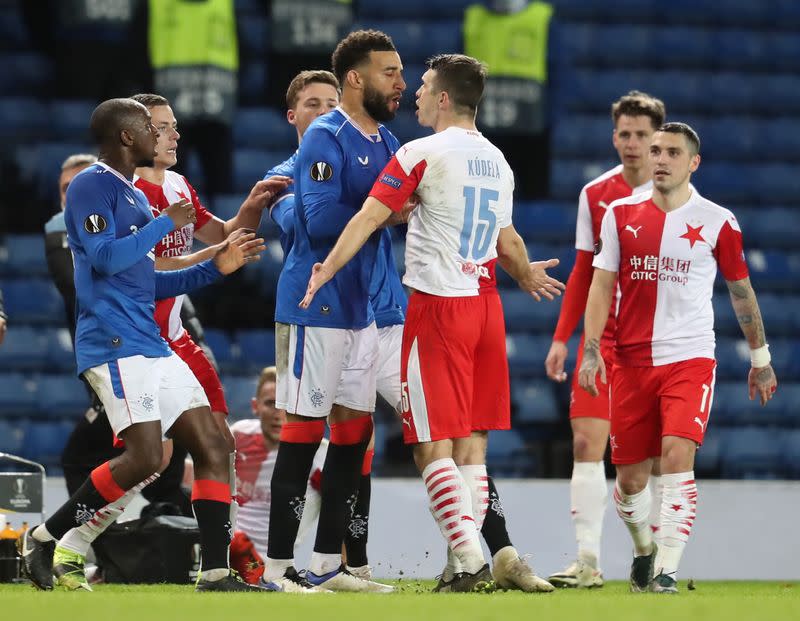 FILE PHOTO: Europa League - Round of 16 Second Leg - Rangers v Slavia Prague