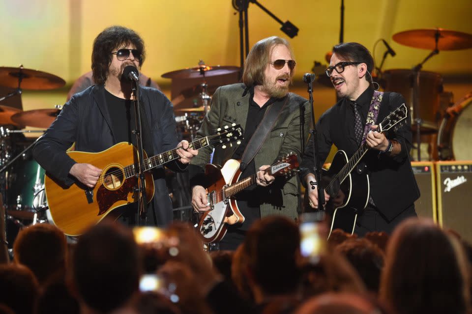 Tom picked up the Person of the Year award and performed on stage with Jeff Lynne and Dhani Harrison. Source: Getty