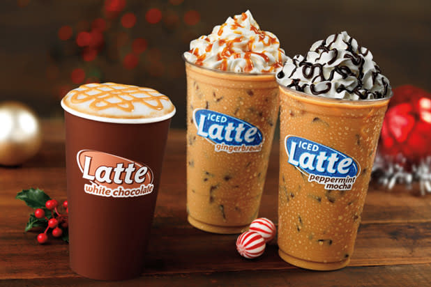 <div class="caption-credit"> Photo by: Credit: Courtesy of Dunkin' Donuts</div><br> <b>Best Drink at Dunkin' Donuts: Gingerbread Latte</b> <br> At 310 calories for a medium-sized drink with whole milk, you're without the added calories of a Peppermint Mocha. But even then, it still has 9 grams of fat. It's best to get a small Gingerbread coffee with no sugar and cream; it's only 90 calories. Moral of the story: Stick to the coffees at Dunkin' if you want a holiday treat, and skip the lattes. (Like those iced ones <i>next</i> to the Gingerbread Latte.) <br>