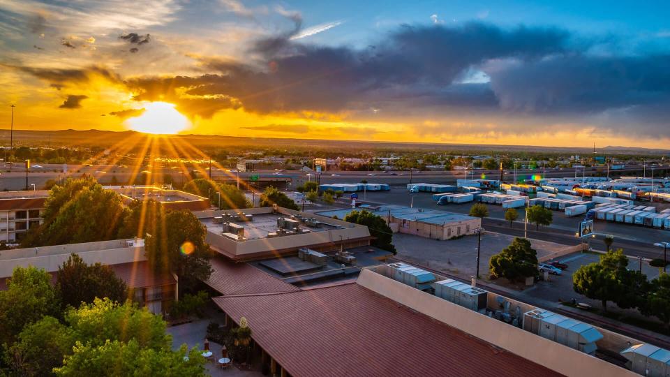 This is a collection of photos that i took of a colorful sunset that i got down in Albuquerque, New Mexico.