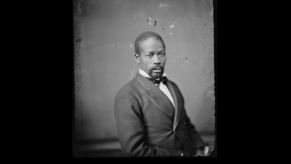 Jeremiah Haralson in a photo likely taken during his single term representing southwestern Alabama in the U.S. Congress. Haralson was the last African American elected to Congress from Alabama during Reconstruction. Alabama did not elect another African American to Congress until 1992.