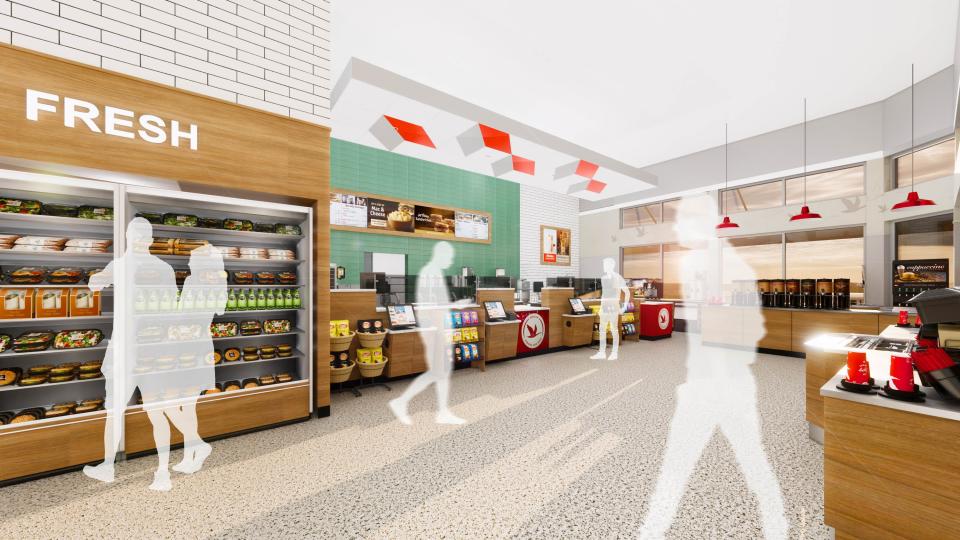 A Wawa store rendering.