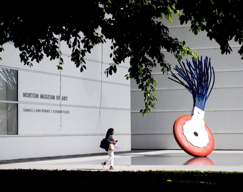 Bank of America cardholders can visit the Norton Museum of Art, along with the Cox Science Center and Aquarium, for free this Saturday and Sunday.