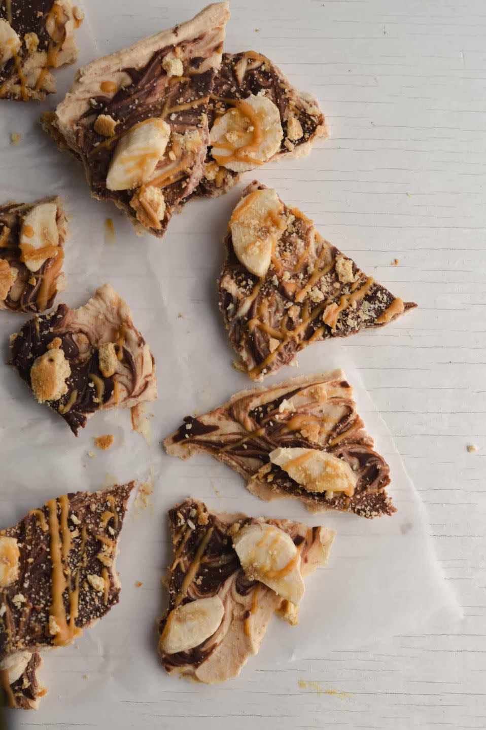 Chunky Monkey Greek Yogurt Bark