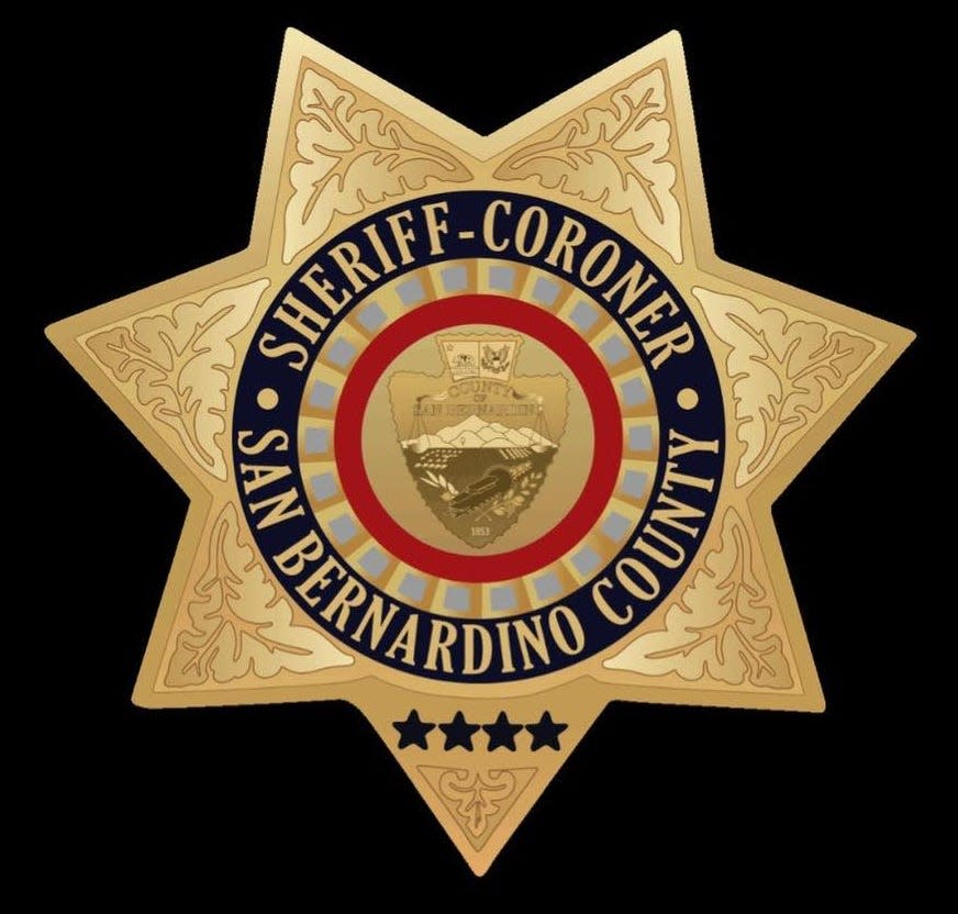 San Bernardino County Sheriff's deputies arrested two Lucerne Valley residents Dec. 3, 2022, for allegedly stealing a tractor overnight and stowing it a site that was subject in 2021 to an illegal-pot-farm raid and seizure.