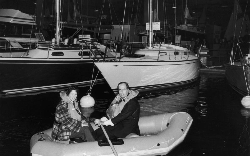 Maurice and Maralyn Bailey, who survived four months adrift in a rubber dinghy after their yacht sank in the Pacific Ocean, relive their ordeal at the London Boat Show