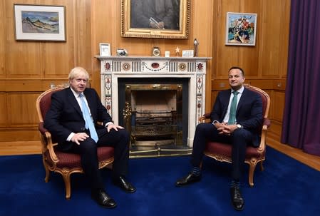 British PM Johnson meets Irish Taoiseach Varadkar in Dublin