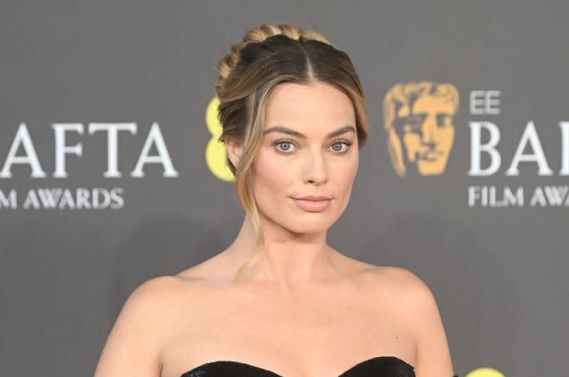 Margot Robbie attends the EE BAFTA Film Awards on Sunday. Photo by Rune Hellestad/UPI