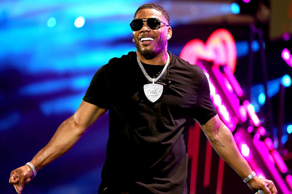 Nelly performs onstage during the 2021 iHeartRadio Music Festival on September 17, 2021 at T-Mobile Arena in Las Vegas, Nevada.