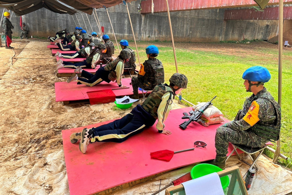 光復高中學生參與「全民國防教育實彈射擊體驗活動」