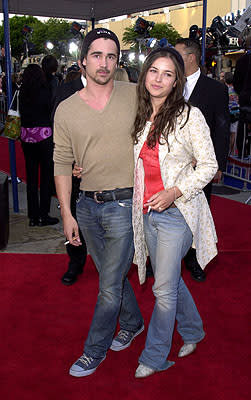 Colin Farrell and Amelia Warner at the Westwood premiere of Paramount's Lara Croft: Tomb Raider