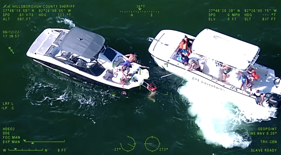 Good Samaritans help to rescue 11 people near Beer Can Island (Hillsborough County Sheriff’s Office)