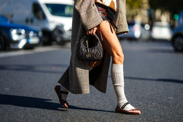 Chanel Dad sandals in black tweed with crystal logo & platform