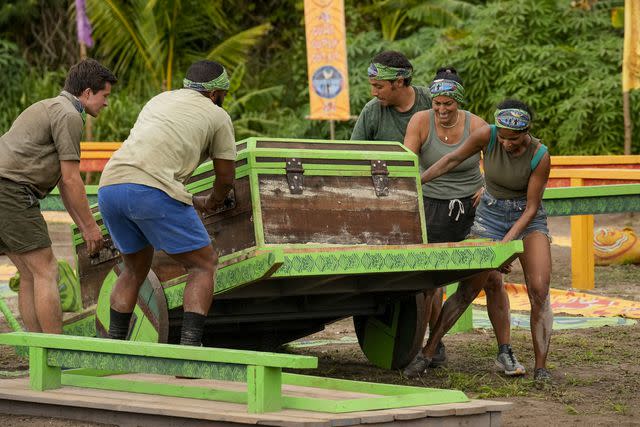 <p>Robert Voets/CBS</p> The Siga tribe on 'Survivor 46'