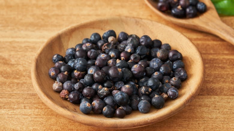 dry juniper berry seed