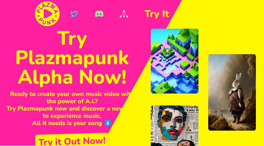 Plazmapunk emplea la IA, para crear videoclips desde cero.