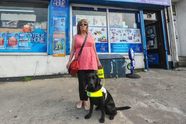 Guide dog, Natalie, was thrown out of shop