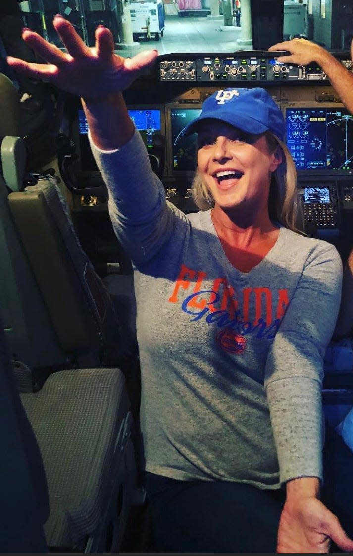 Laura Pinner of Lakeland was a member of the Gator Getters, a team that helped with football recruiting, during her time as a student at the University of Florida. Pinner, 52, was diagnosed earlier this year with amyotrophic lateral sclerosis, or ALS, a disease that causes the progressive loss of muscle control.