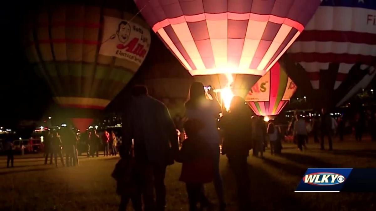 Crowds enjoy The Great Balloon Glow at Louisville's waterfront