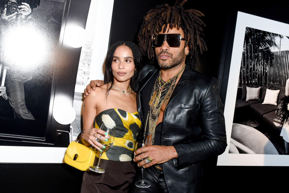 Lenny Kravitz Comments on Daughter Zoe’s Skin-Baring Photo