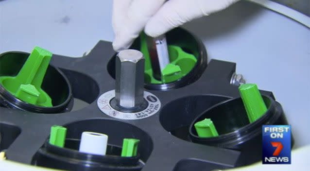 Researchers working on a blood test to detect head and neck cancers earlier. Source: 7 News.