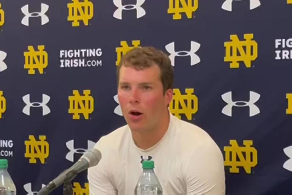 Notre Dame football QB Riley Leonard on knowing his role and keeping things simple - Yahoo Sports