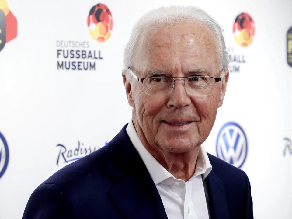 Franz Beckenbauer had a complicated legacy off the pitch, as well as a marvellous career on it (EPA)