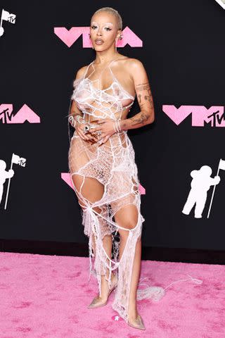 <p>Jamie McCarthy/WireImage</p> Doja Cat attends the 2023 MTV Video Music Awards