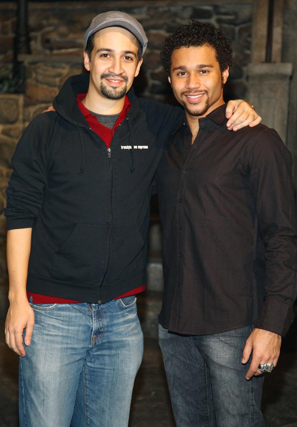 Lin Manuel Miranda and Corbin Bleu join the cast of Broadway's "In The Heights" at the Richard Rodgers Theatre