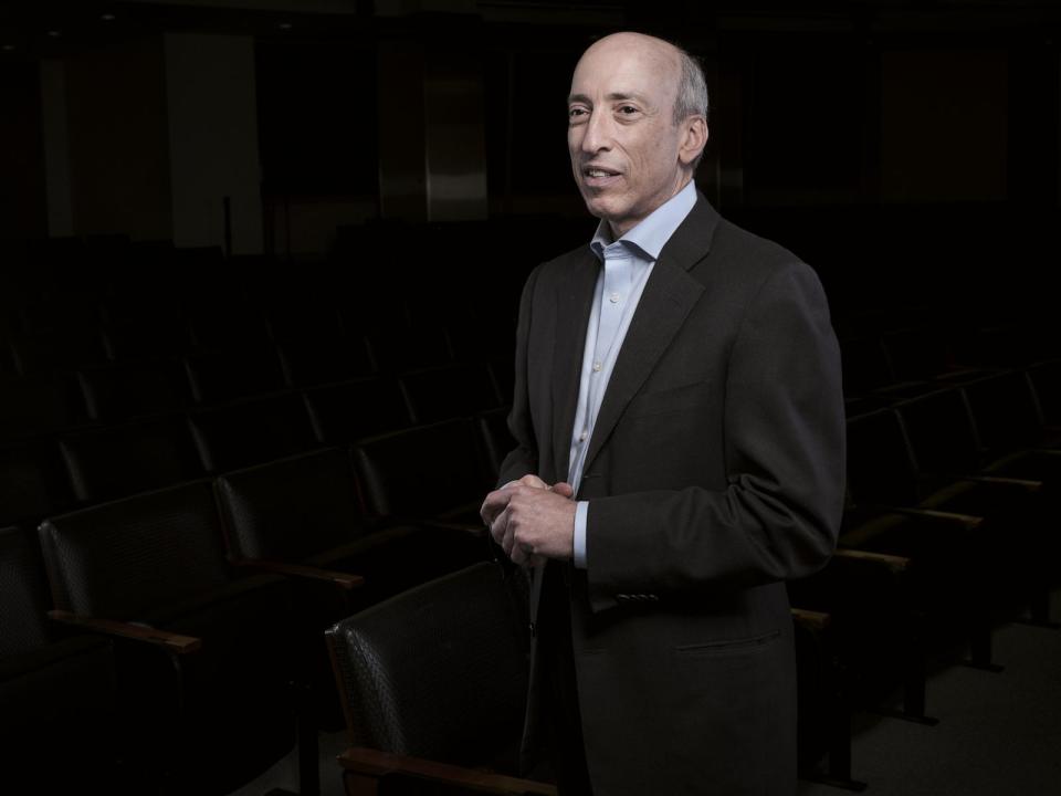 PHOTO: Gary Gensler, chairman of the US Securities and Exchange Commission (SEC), at the SEC headquarters in Washington, DC, Jan. 9, 2024. (T.J. Kirkpatrick/Bloomberg via Getty Images, FILE)