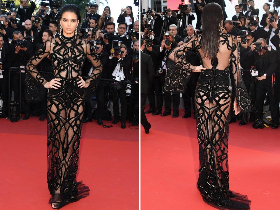 Kendall Jenner attends the "From The Land Of The Moon" premiere at the 2016 Cannes Film Festival.