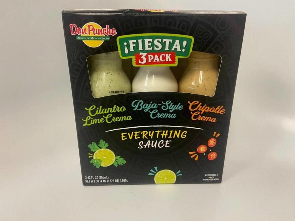 Don Pancho Everything Sauce Fiesta 3 Pack of 12-ounce bottles. FDA