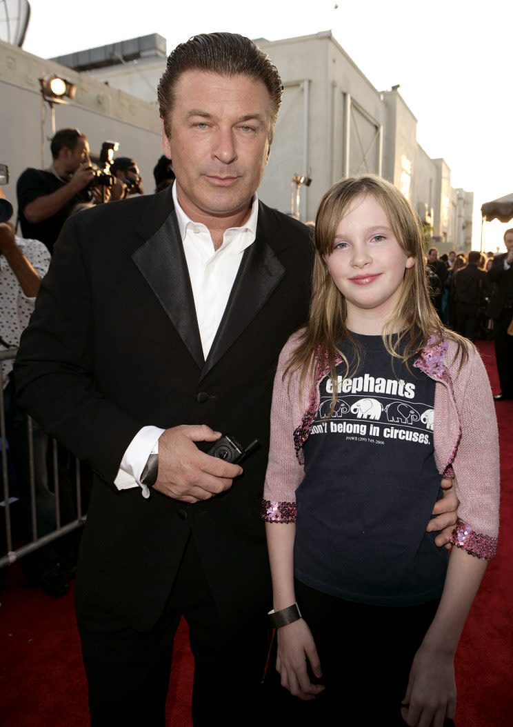 Alec Baldwin and daughter Ireland at the 25th Anniversary Gala for PETA and Humanitarian Awards