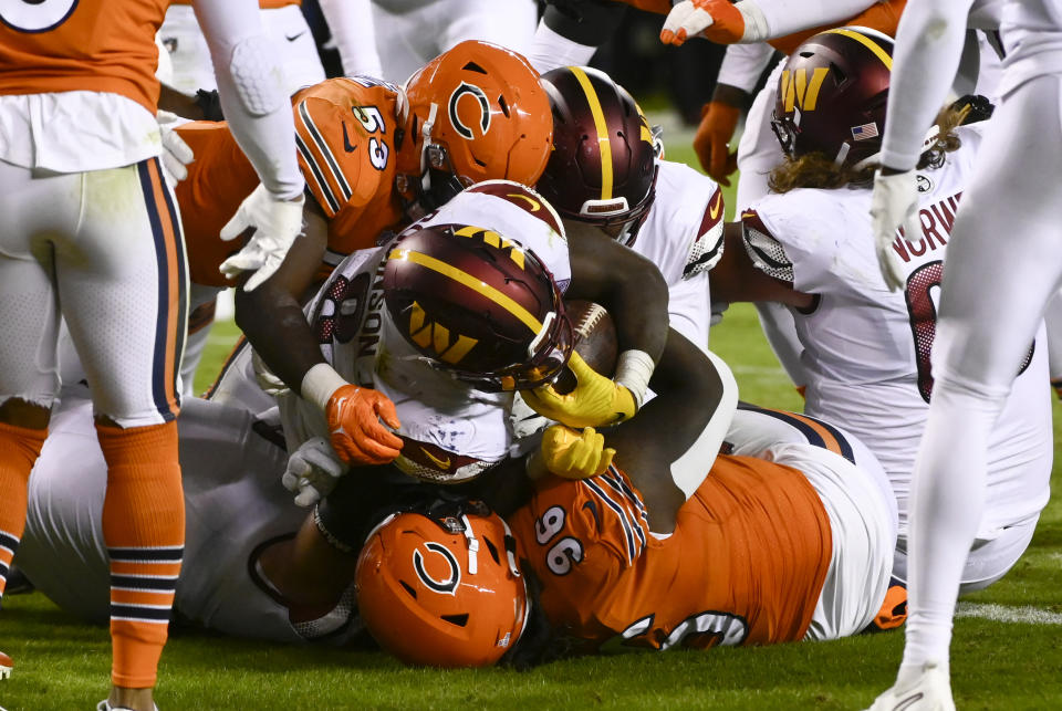 Well-played? That's not necessarily how you'd describe the Washington Commanders' 12-7 victory over the Chicago Bears in prime time earlier this season. But the final margin was close, and the NFL will take it. (Matt Marton-USA TODAY Sports)