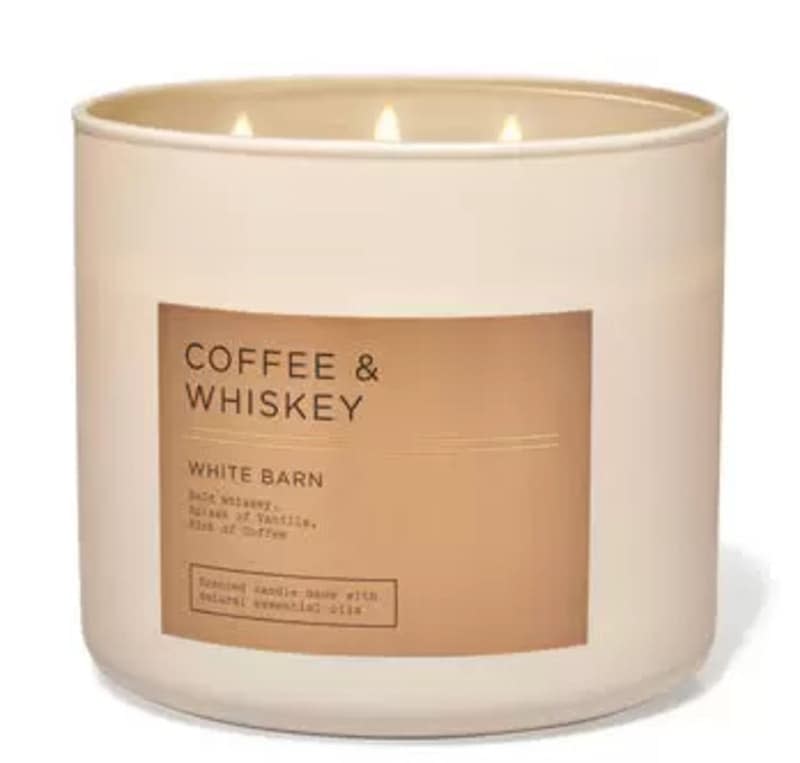 White Barn Coffee & Whiskey 3-Wick Candle