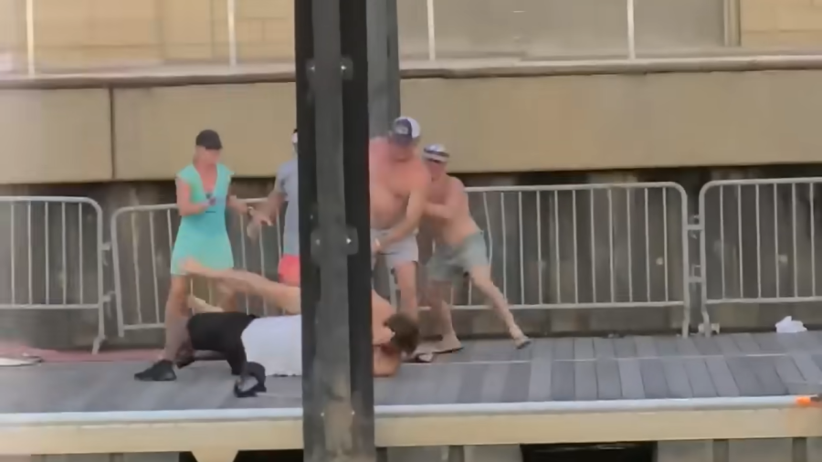 Several people are facing charges following a weekend fight at Montgomery, Alabama’s riverfront that went viral across social media. (Photo: Screenshot/YouTube.com/WSFA 12 News)
