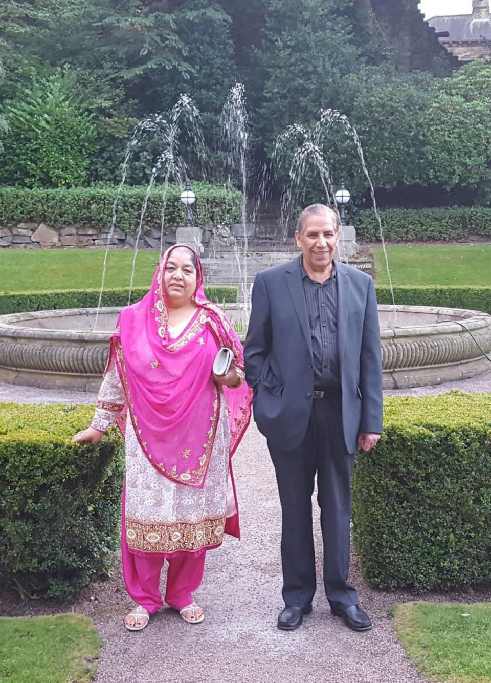 Undated Family Handout photo of Nargis Begum and her husband (Family/PA) (PA Media)