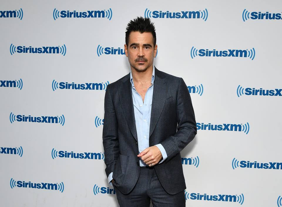 NEW YORK, NY - MARCH 26:  (EXCLUSIVE COVERAGE) Actor Colin Farrell visits SiriusXM Studios on March 26, 2019 in New York City.  (Photo by Slaven Vlasic/Getty Images)