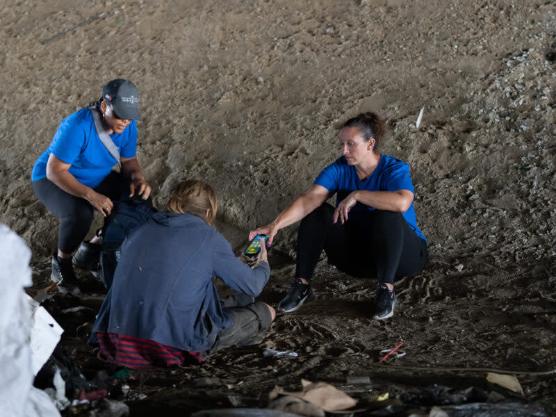 Pathway Home crew members working to remove and rehome unhoused people in Los Angeles County. (Pathway Home)