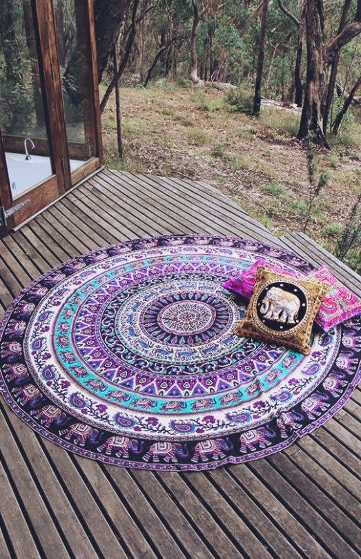 Tip to try for Virgo: Unwind on a boho-chic mandala throw
