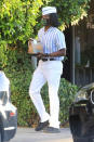 <p>Kel Mitchell films a skit in his <em>Good Burger</em> costume in West Hollywood on Friday.</p>