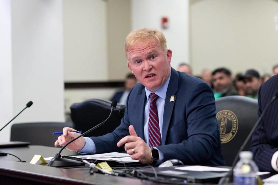 State Rep. Killian Timoney, R-Lexington, speaks at the Capitol in Frankfort. Silas Walker/swalker@herald-leader.com