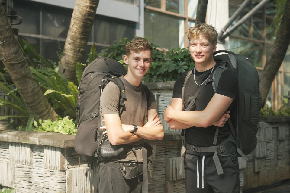 Alfie Watts and Owen Wood on Race Across The World 2024