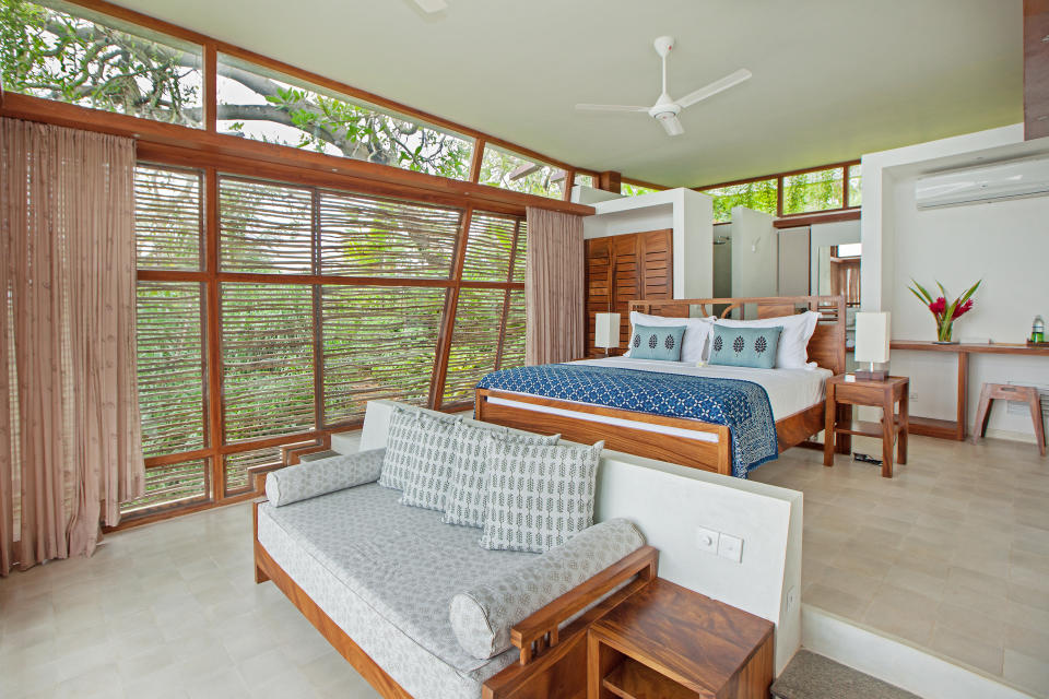 The interior of one of the lake villa rooms [Photo: Tri]