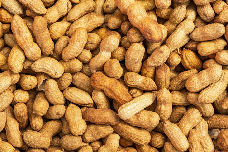 A pile of peanuts.