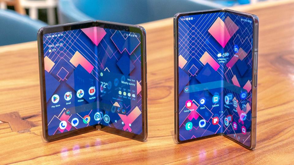 Google Pixel Fold versus Samsung Galaxy Z Fold 4 comparison face off.