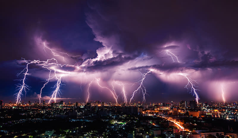 Lightning is electricity at the extremes