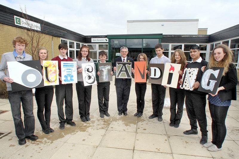 Bradford Telegraph and Argus: How the school marked its 'outstanding' Ofsted rating for the Craven &amp; Herald's report in 2013 